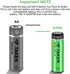 Taken 14430 3.2 Volt Rechargeable Solar Battery, 3.2V 450mAh 14430 LiFePO4 Rechargeable Battery for Solar Panel Outdoor Garden Lights (NOT AA Battery) - 8 Pack