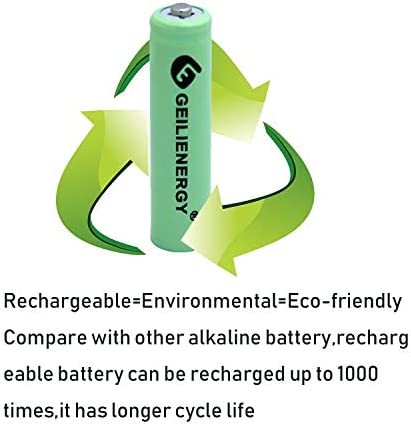 GEILIENERGY Solar Light Batteries AAA Triple A NIMH 600mAh 1.2V Rechargeable for Garden Lights Remotes Mice(20PCS)