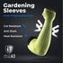 OriStout Kevlar-Sleeves with Thumb Hole, Cut Resistant Gardening Sleeves, Protective Arm Sleeves for Yard Work, Welding, Kitchen, Arm Guards for Biting, Pet Grooming, Green, 1 Pair