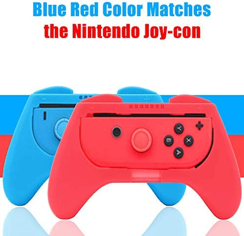 3 in 1 Joy-Con Controller Comfort Grip Kit Compatible with Switch/Switch OLED Joy-Con with 4 Thumb Grip Caps