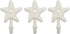 TOPBATHY 3pcs Wall Hooks Sea Star Shape Wall Mounted Decorative Hooks Coat Clothes Hooks Key Hat Hooks Towel Robe Hooks Wall Hangers Nautical Beach Coastal Wall Decorations Ornaments