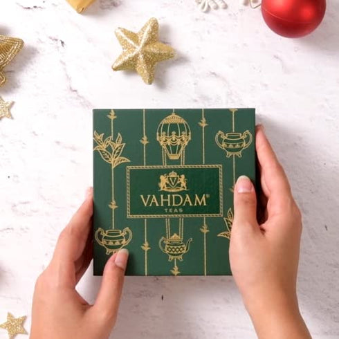 VAHDAM, Black Tea Private Reserve - Single Tin Caddy Gift Set | Premium Tea Gift Sets, Natural Rose Tea | New Year Gift Basket 2023 | Happy New Year Gifts for Women & Men, Tea Gift Sets