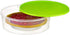 Zilpoo Plastic Pie Container with Lid, 10.5”, Cupcake Carrier, Muffin, Tart, Cookie, Cheesecake Holder, Round Freezer Storage Food Keeper with Cover, Green