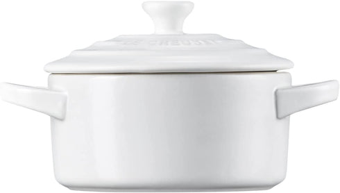 Le Creuset Stoneware Mini Round Cocotte, 8 oz., White