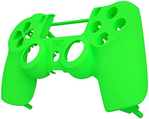 eXtremeRate Neon Green Soft Touch Custom Faceplate Shell Compatible with ps4 Slim Pro Controller CUH-ZCT2 JDM-040/050/055 - Controller NOT Included