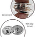 50 Sets Sew-on Snap Buttons, Metal Snaps Fasteners Press Studs Buttons for Sewing Clothing, 3/4" 19mm(Silver)