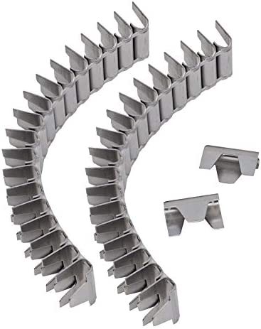 House2Home 40 Pack Upholstery Stay Wire Clips for Sofa, Couch, and Chair Spring Repair, Includes Instructions, Connectors to Attach Springing Wire to Springs