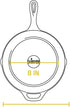 Lodge L8SK3 10-1/4-Inch Pre-Seasoned Skillet