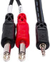 Hosa CMP-153 3.5 mm TRS to Dual 1/4" TS Stereo Breakout Cable, 3 Feet