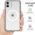 amCase Clear Case with Built-in Magnets Compatible with iPhone 11 (6.1") and MagSafe Accessories, Support Wireless Charging, Strong Magnetic