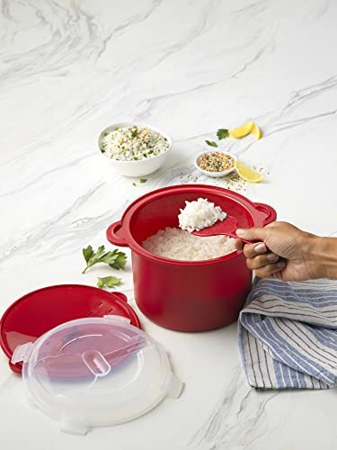 Good Cook 11 Cup Microwave Rice Cooker, White