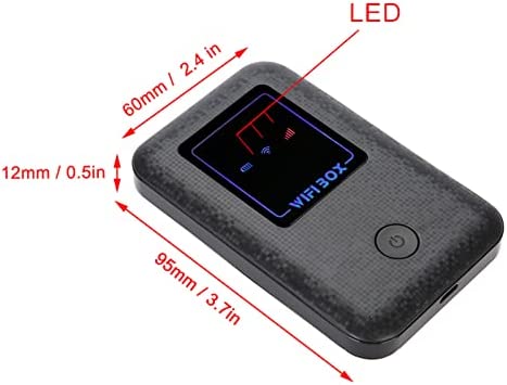 4G LTE Mobile Hotspot Device,WiFi Box-high Speed-2100Mah-can Connect up to 10 Users-USB Charging Portable 4G Router,Suitable for Mobile Phones,Laptops,etc.(T1)