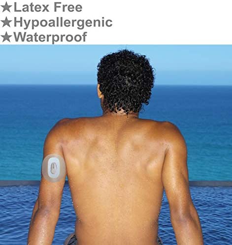 HiBell 25PCS CGM Patches for Dexcom G6, Pre Cut Clear Waterproof Adhesive Patches, Hypoallergenic Tape, Protection Stickers for Dexcom G6 CGM Sensor
