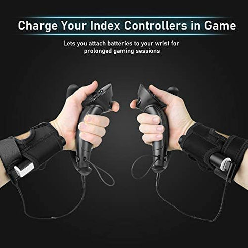 DeadEyeVR Valve Index Wrist Mounted Battery Kit - Accessory That Charges Your Controllers While Playing