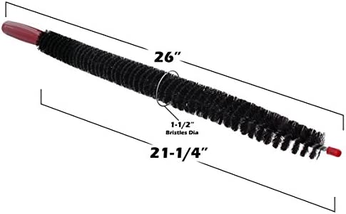 Vanitek Dryer Vent Cleaner Lint Brush, Long Flexible Refrigerator Coil Cleaning Brush, 26 Inch,Black,Large (Pack of 1),1295