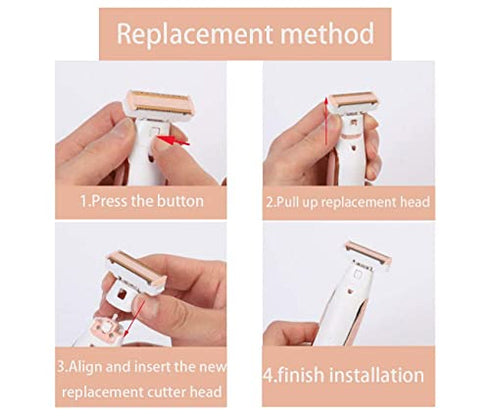 Replacement Heads for Flawless Razor Finishing Touch Women Flawless Body Hair Remover Replacement Heads (only for Flawless Body Hair Remover Replacement Heads)