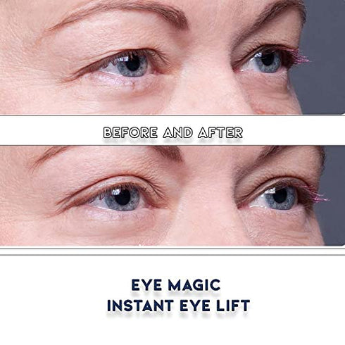 Eye Magic Premium Instant Eyelid Lift (L/XL Kit w/Gel). Look Younger Instantly | Made in America - Lifts and Defines Droopy, Sagging, Hooded Eyelids For A Youthful Look