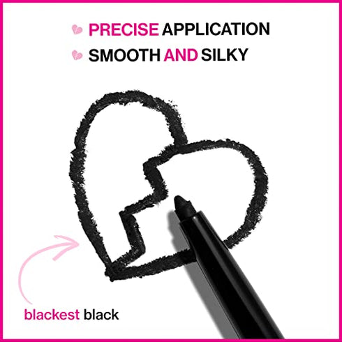 Wet n Wild Mega Last Breakup-Proof Liquid Waterproof Eyeliner Black, Brush Tip Pen, Quick Drying, Smudge Resistant, Long Lasting 16 Hour Wear, Precision Brush Applicator, Ultra Fine