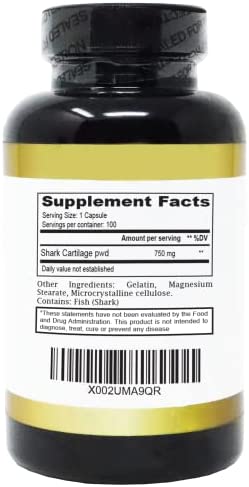 Cartilage 100 Capsules 750mg