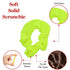 Set of 2 Solid Scrunchies (Neon Yellow)
