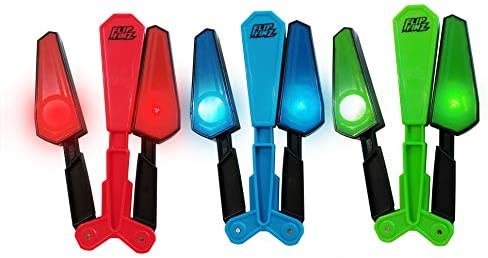 Hot 2018 Flip Finz Yulu Relaxing Toy - Spin It, Twirl It, Light It Up - Children's interactive toys (Random Colors: Blue, Green, Red)