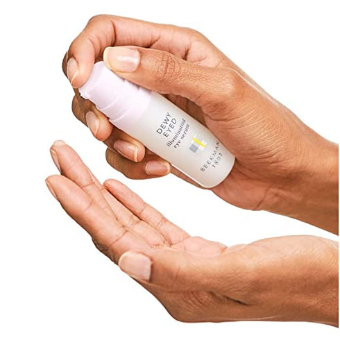 Beekman 1802 - Dewy Eyed Illuminating & Depuffing Eye Serum - Persian Silk Tree Bark Extract Skin Tightening Dark Circle Eye Cream & Puffy Eyes Treatment - 0.5 fl oz