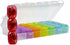 7 Days Pill Organizer Tablet Box Weekly Medication Case Daily AM Morning Noon PM Night Backup Container Compartments Detachable Dispenser (21 Compartment)