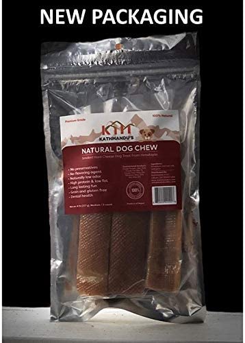 Authentic Himalayan Cheese Dog Chews, Medium Chews (Pack of 3), Yak Chews for Dogs Under 45 lbs