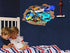 3D Wall Stickers Murals Wallpaper Hot Wheels Toy Car Removable Vinyl Space Wall Decals Removable PVC Art Nursery School