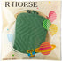 R HORSE 6Pcs Christmas Pot Holder with Pocket for Kitchen Green Pocket Pot Holder Cotton Heat Resistant Potholder Terry Coaster Oven Mitts Christmas Hot Pads for Baking Cooking 7''x9''