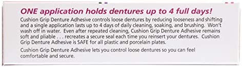 Cushion Grip - a Soft Pliable Thermoplastic for Refitting and Tightening Dentures 1 Oz (28 Grams)