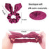 WillingTee 30 Pack Bunny Ear Scrunchies Silk Satin Hair Elastics Scrunchies Chiffon Hair Scrunchies Big Hair Bow Chiffon Ponytail Holder Bobbles Soft Elegant Elastic Hair Bands Hair Ties
