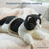 Bearington Domino Plush Stuffed Animal Black and White Tuxedo Cat, Kitten 15 Inch