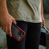 Raptic Shield Case Compatible with iPhone 12 Case & iPhone 12 Pro Case, Shock Absorbing Protection, Durable Aluminum Frame, 10ft Drop Tested, Fits iPhone 12 & 12 Pro, Black & Red