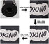 Fuoxowk Cooking Theme Kitchen Mat and Rug Set-Kitchen Rugs and Mats Non Skid Washable,Floor Cushion Waterproof Rug,Rubber Backed Area Rugs for Kitchen Sink,Laundry Room,Indoor Floor,Black&White