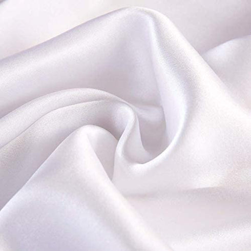 Ravmix Silk Pillowcase for Hair and Skin with Hidden Zipper, Both Sides 21 Momme Silk, 1PCS, Standard Size 20×26inches, Pure White