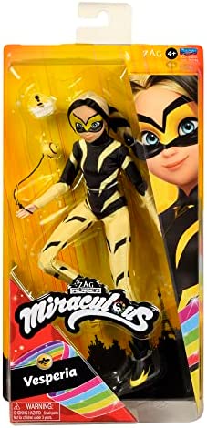 Miraculous Vesperia Heroez” 10.5" Fashion Doll with Accessories by Playmates Toys