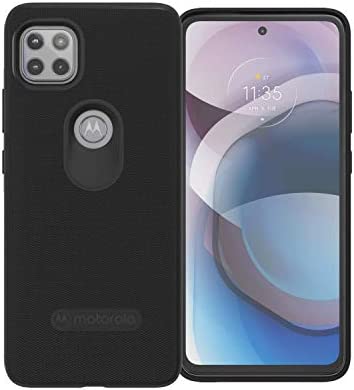 Motorola Essentials Motorola One 5G Ace (One 5G UW Ace) Protective Case- Black - Precision fit Shock Absorbing Cases for Enhanced Phone Grip, Style, Drop Protection for Your Device