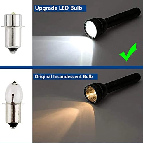 LudoPam Maglite Conversion Replacement 2 Cell D and C LED Bulb Flashlight