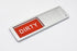 Dishwasher Clean Dirty Magnet Sign Indicator in Silver for Stainless Steel Dishwashers. Easily Determine If Dishes Inside the Dishwasher Are Clean or Dirty by Home Medley