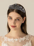 COCIDE Tiara Crowns Crystal Headband Princess Rhinestone Crown with Combs Bride Headbands Bridal Wedding Prom Birthday Party Hair Accessories Jewelry for Women and Girls (L BLACK)