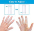 Sumifun Finger Sleeves, 10 PCS Gel Finger Protector for Thumb, Trigger Finger, Arthritis, Silicone Finger Tubes for Preventing Bruised, Cracking, Hand Eczema, Practising Golf, Badminton Protector