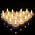 Wondise Halloween Tea Lights Battery Operated Flameless Flickering Candles with Timer, 12Pack Realistic 3D Wick Votive Candles Battery Included, for Dating Wedding Dinner Decoration