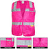 RK Safety PK0430 ANSI/ISEA Class 2 Certified Female Safety Vest (Pink, 2XL)