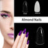 Acrylic Nail Tips 500 Pieces Fake Nail Tips - 10 Sizes Artificial False Nail Tips With Box - for Women Girls DIY Nails (Almond-Clear)