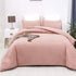 Luxlovery Pink Pillowcases Women Girls Blush Pink Pillow Shams Dusty Rose Pillowcase for Adults Teens Pillow Cases 2 Pack 20x26 Inches for Queen Bed