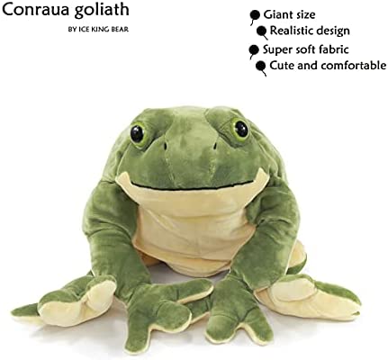 Ice King Bear Plush Giant Frog Stuffed Animal Soft Toy, 22 Inches Large, Green