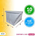 ABC Foil Insulated Box Liners 8" x 8" x 8", Pack of 10 Silver Insulated Shipping Boxes for Frozen Food, Odorless Insulated Shipping Containers, Leakproof Cold Shipping Boxes for Frozen Fish, Meat
