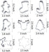 8 Pcs Large Christmas Cookie Cutters Set, Stainless Steel Biscuit Shape Molds for Christmas Tree,Snowflake, Stocking, Candy Cane