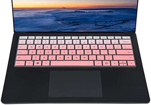 Keyboard Cover for 2022 Microsoft Surface Laptop 5 13.5" & 15", Surface Laptop 4 13.5" & 15", Surface Laptop 3 13.5" & 15" / Surface Book 3 13.5 and 15 inch, Surface Laptop Accessories, Ombre Pink